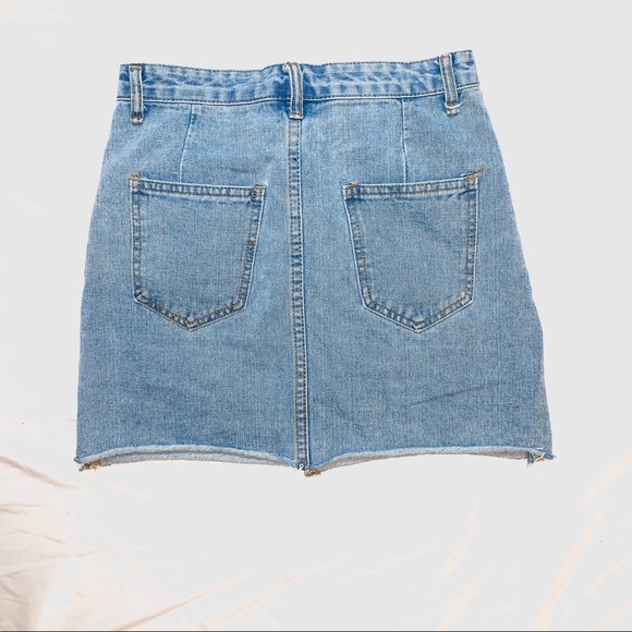 Flower Embroidered Denim Skirt - Picture 5 of 5